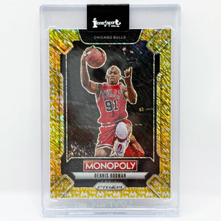 2024-25 Panini Prizm Monopoly Dennis Rodman Gold Millionaire Shimmer 372/500