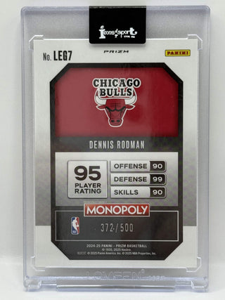 2024-25 Panini Prizm Monopoly Dennis Rodman Gold Millionaire Shimmer 372/500