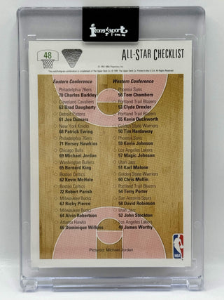 1991-92 Upper Deck Michael Jordan All-Star Checklist #48
