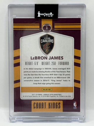 2017-18 Panini Donruss Optic LeBron James Court Kings - No. 5