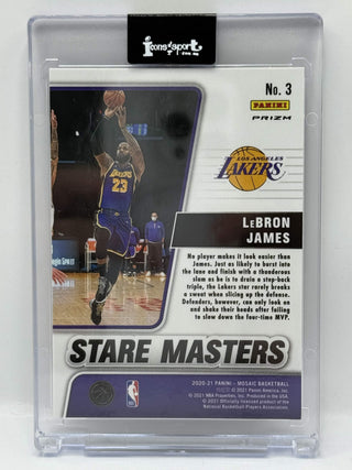 2020-21 Panini Mosaic Stare Masters LeBron James Fast Break Disco - No. 3