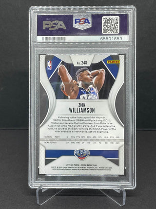 2019 Panini Prizm Zion Williamson Rookie PSA Gem Mint 10