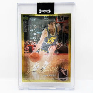 1994-95 Upper Deck Collectors Choice John Stockton Gold Holo Foil Signature #212