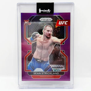 2022 Panini Prizm UFC Sean Strickland Purple Prizm RC 016/149