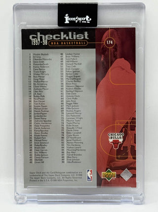 1997-98 Upper Deck Michael Jordan Checklist #174