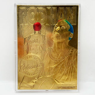 1995-96 Bleachers Limited Edition Dennis Rodman 23KT Gold 02951/10,000 (Includes Case and Certificate)
