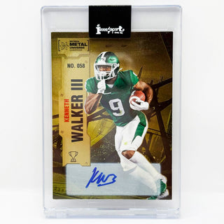 2022 SkyBox Metal Universe Champions Kenneth Walker Precious Metal Gems Orange Auto 12/25