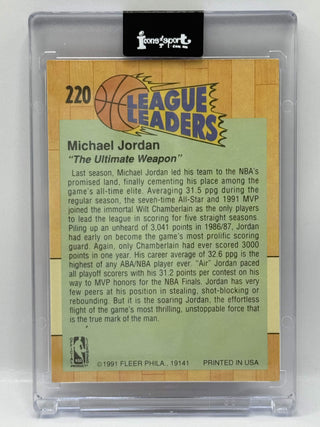 1991-92 Fleer Michael Jordan League Leaders #220