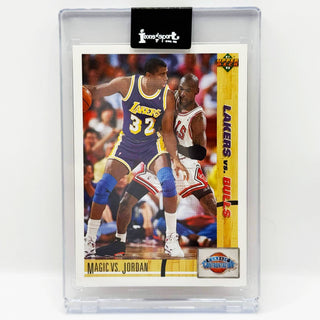 1991-92 Upper Deck Magic Johnson VS Michael Jordan Classic Confrontation #34