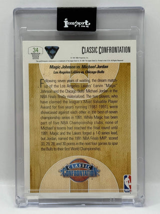 1991-92 Upper Deck Magic Johnson VS Michael Jordan Classic Confrontation #34