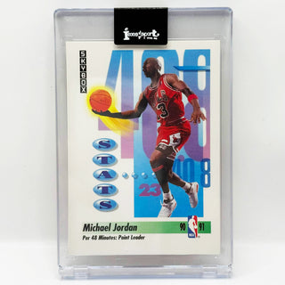 1991-92 SkyBox Series 2 Michael Jordan Stats #307