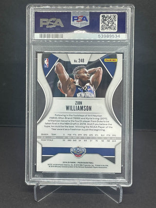 2019 Panini Prizm Zion Williamson Rookie PSA Mint 9 ( A )