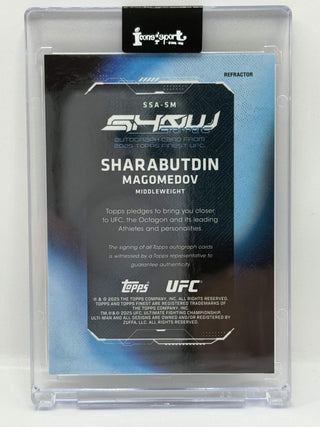 2025 Topps Finest UFC Show Stoppers Sharabutdin Magomedov Auto Refractor #SSA-SM