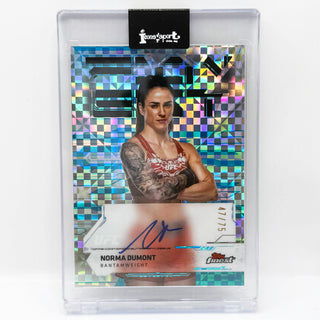 2025 Topps Finest UFC Norma Dumont Blue Geometric Auto 47/75