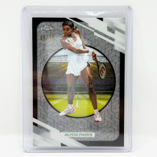 2026 Topps Chrome Tennis Alycia Parks Black Refractor 08/10