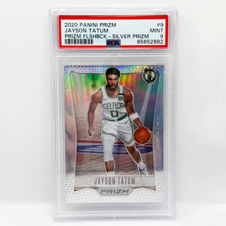 2020-21 Panini Prizm Jayson Tatum Silver Prizm PSA Mint 9