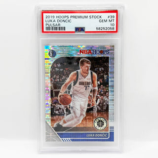 2019-20 Panini Hoops Premium Stock Luka Doncic Pulsar Prizm PSA Gem Mint 10