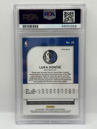 2019-20 Panini Hoops Premium Stock Luka Doncic Pulsar Prizm PSA Gem Mint 10