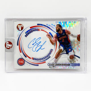 2025-26 Topps Pristine Cade Cunningham Personal Endorsements Auto Pulsar 25/50