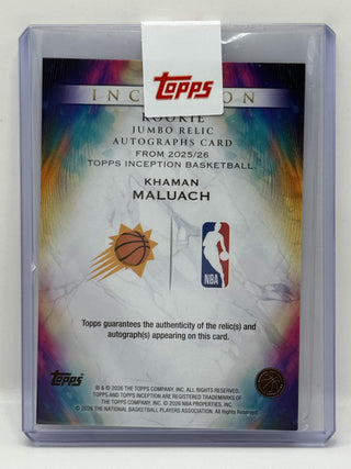 2025-26 Topps Inception Khaman Maluach RPA Player-Worn #95