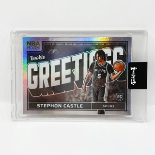 2024-25 Panini Hoops Stephon Castle Rookie Greetings - No. 13