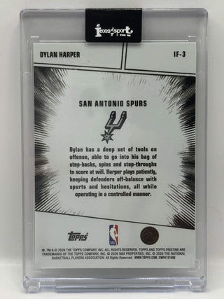 2025-26 Topps Pristine Dylan Harper Impact Frame Rookie #IF-3