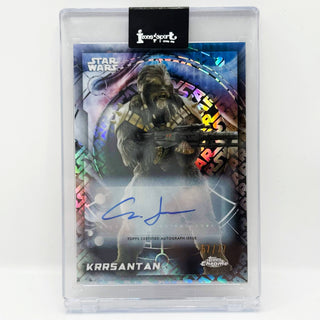 2026 Topps Chrome Star Wars Krrsantan Logofractor Auto 67/77
