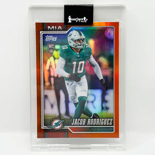 2026 Topps Flagship Jacob Rodriguez Orange Holo Foil RC 08/25
