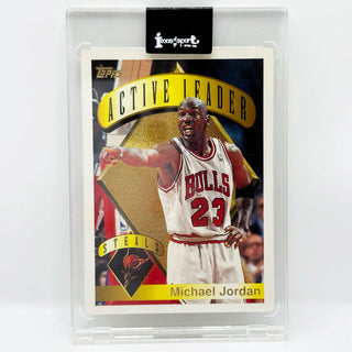 1995-96 Topps Michael Jordan Active Leader Steals #4 (B)