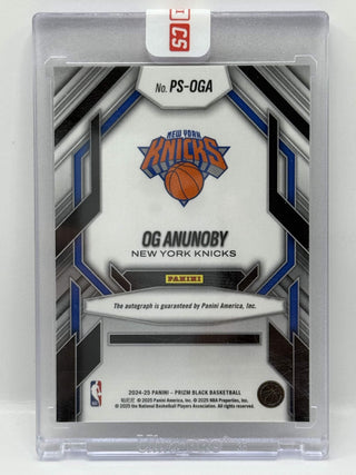 2024-25 Panini Prizm Black OG Anunoby Prolific Signatures Auto #PS-OGA