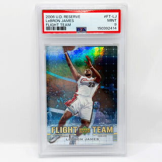 2006-07 UD Reserve LeBron James Flight Team PSA Mint 9