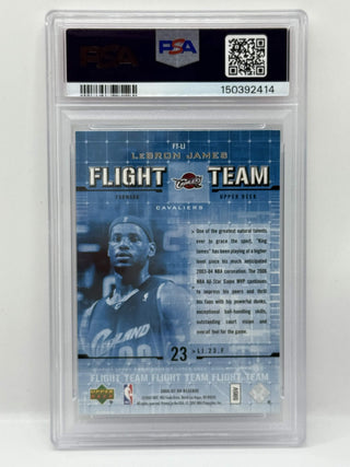 2006-07 UD Reserve LeBron James Flight Team PSA Mint 9