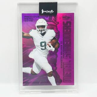 2022 SkyBox Metal Universe Champions Kenneth Walker Precious Metal Gems Pink 46/75