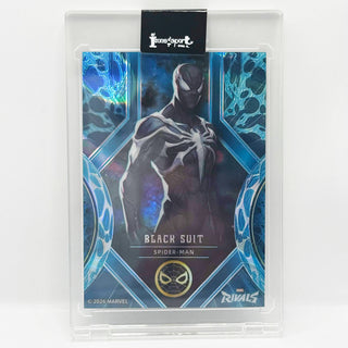 2026 CardFun Marvel Rivals Black Suit Spider-Man Blue Parallel 089/100