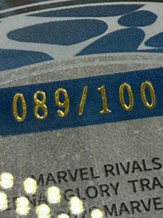 2026 CardFun Marvel Rivals Black Suit Spider-Man Blue Parallel 089/100