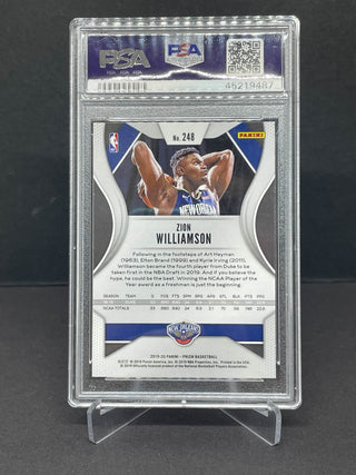 2019 Panini Prizm Zion Williamson Rookie PSA Mint 9 ( C )