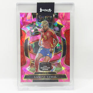 2025-26 Panini Select Road To FIFA World Cup Lamine Yamal Pink Ice - No. 68
