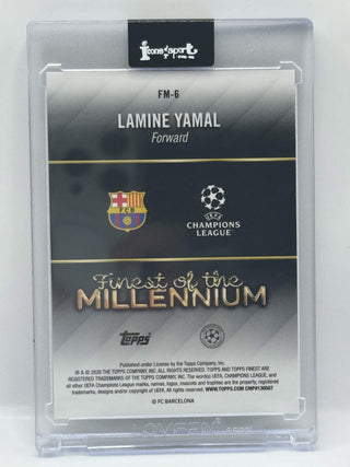 2025-26 Topps Finest UEFA Club Competitions Lamine Yamal Finest Of The Millennium #FM-6