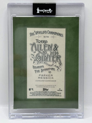 2026 Topps Allen & Ginter Parker Messick Green Foil Filigree Rookie Auto 01/99
