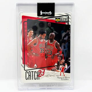 1997-98 Upper Deck Collectors Choice Michael Jordan Catch 23 Natural-Born Leader #195