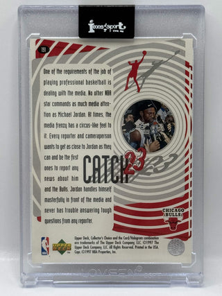 1997-98 Upper Deck Collectors Choice Michael Jordan Catch 23 Media Circus #191
