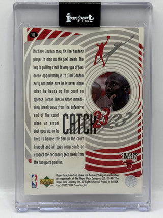 1997-98 Upper Deck Collectors Choice Michael Jordan Catch 23 Fast Break #186