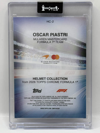 2026 Topps Chrome F1 Oscar Piastri Helmet Collection #HC-2