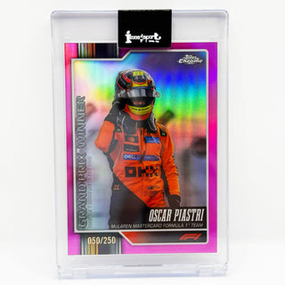 2026 Topps Chrome F1 Oscar Piastri Pink Refractor 050/250