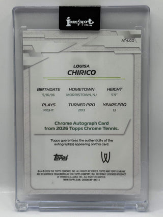 2026 Topps Chrome Tennis Louisa Chirico Geometric Refractor Auto #AT-LCO