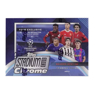 2021/22 Topps Stadium Club Chrome UEFA Champions League Soccer Mega Box