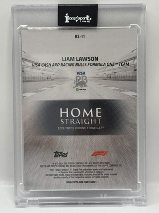 2026 Topps Chrome F1 Liam Lawson Home Straight #HS-11