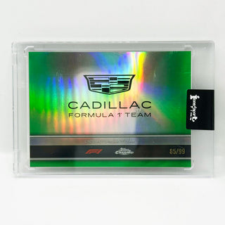 2026 Topps Chrome F1 Cadillac Team Green Refractor 85/99