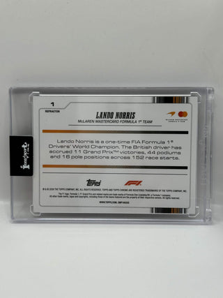 2026 Topps Chrome F1 Lando Norris Refractor #1