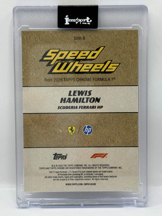2026 Topps Chrome F1 Lewis Hamilton Speed Wheels #SW-8